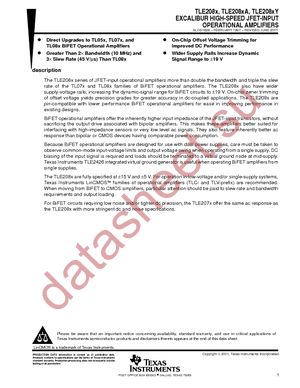 TLE2082AID datasheet  